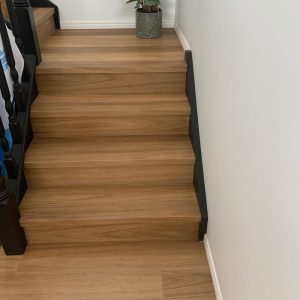 Rigid Plank Blackbutt stairs