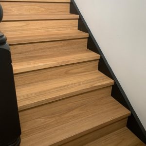 Rigid Plank Blackbutt stairs