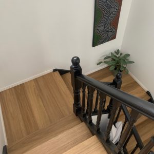 Rigid Plank Blackbutt stairs