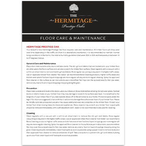 The Hermitage engineered timber cleaning guide