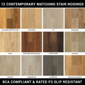 Rigid plank 12 matching stair nosing colours