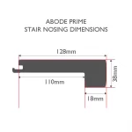 Abode Prime Stair Nosing Dimensions