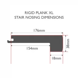 Rigid Plank XL Stair Nosing Dimensions